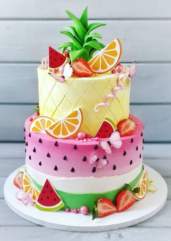 Torta con frutas
